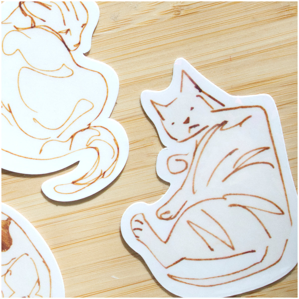 Tabby Cat Sticker Set