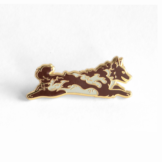 Merle Hungarian Mudi Enamel Pin
