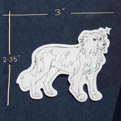 Old Hemp Border Collie Sticker