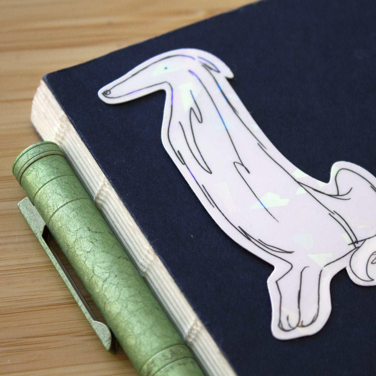 Long Dog Holographic Sticker