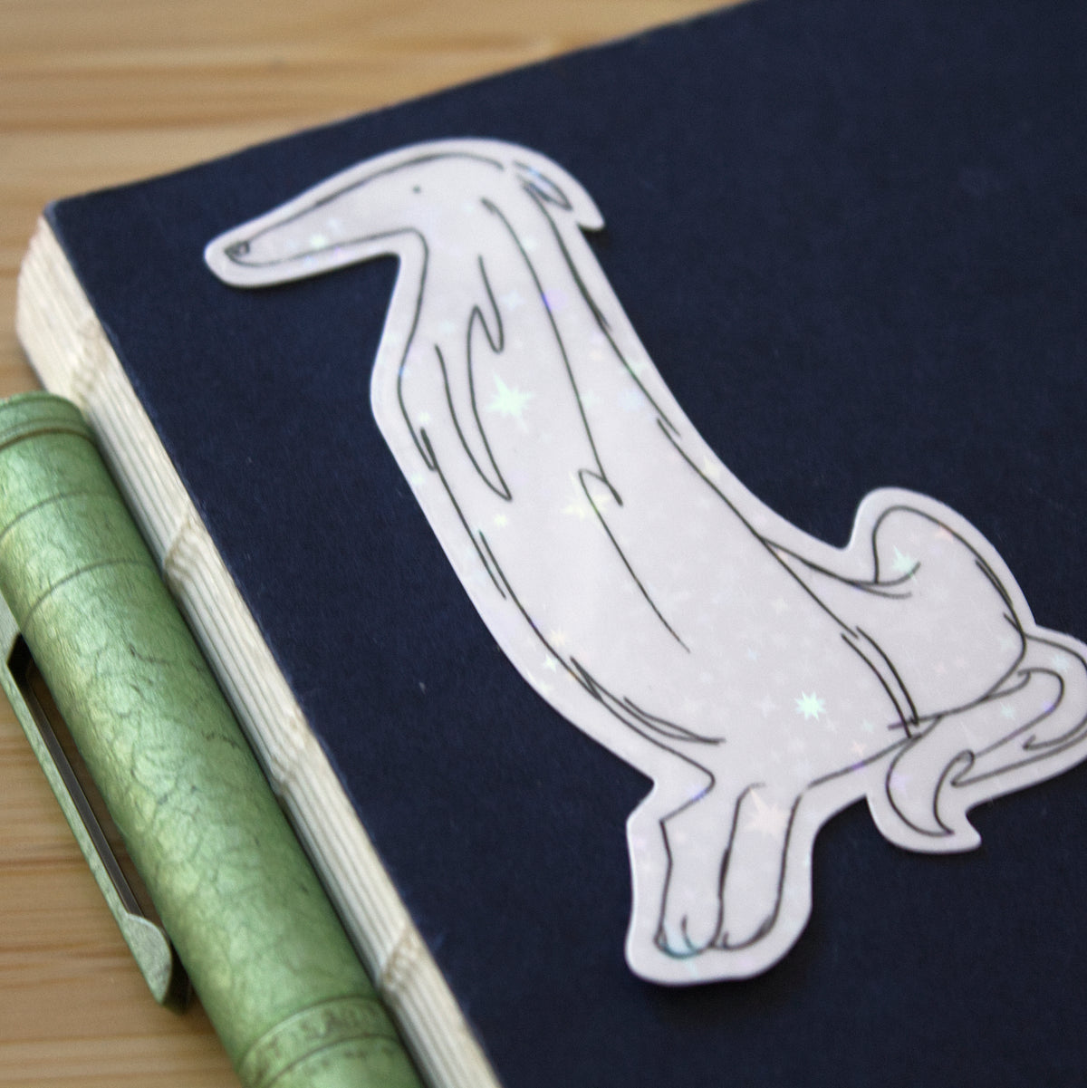Long Dog Holographic Sticker