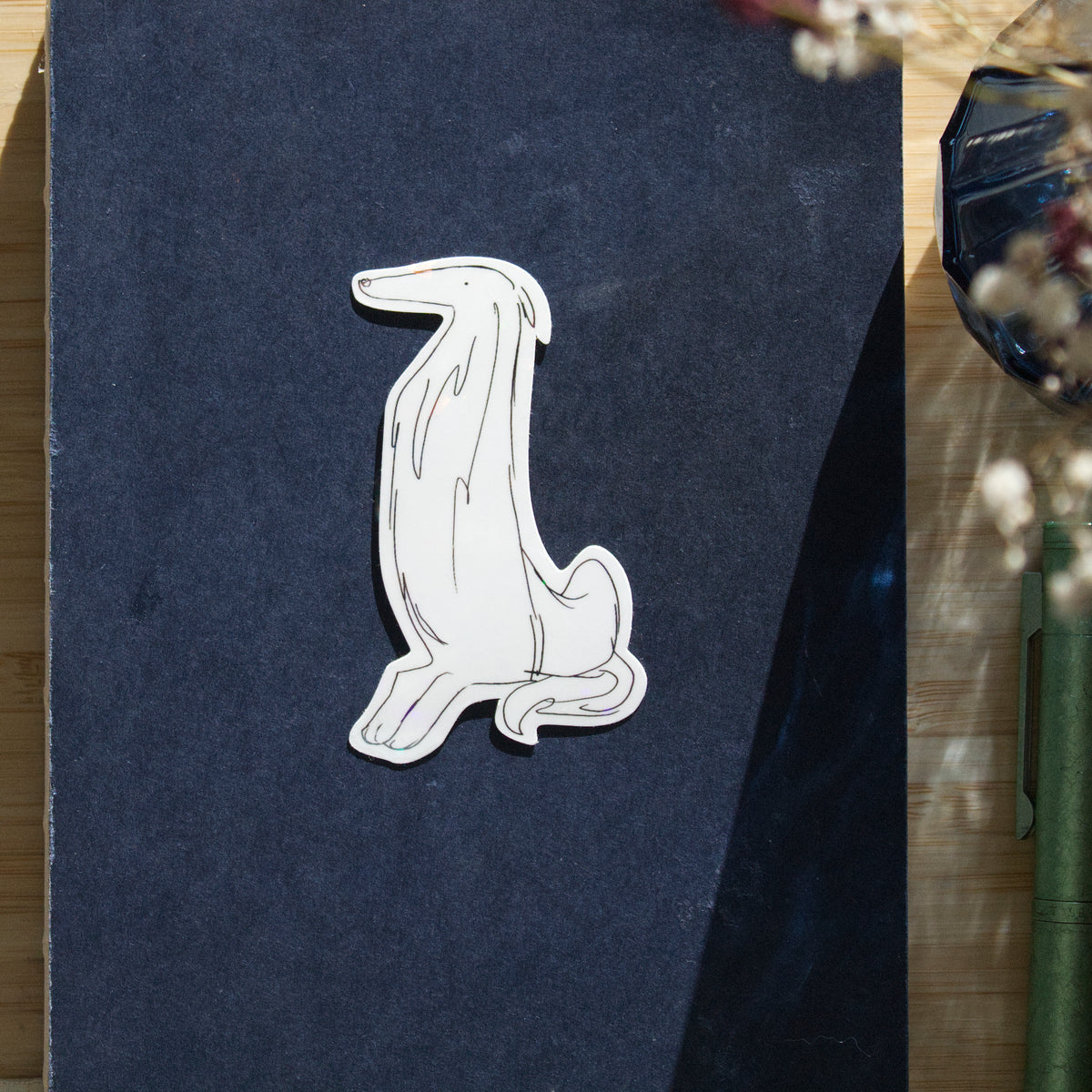 Long Dog Holographic Sticker