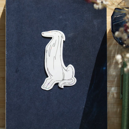 Long Dog Holographic Sticker