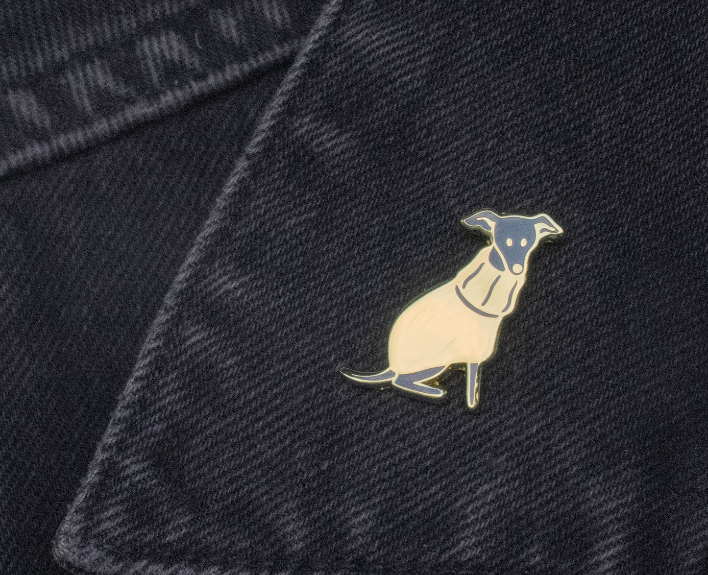 Sweater Sighthound Mini Enamel Pin