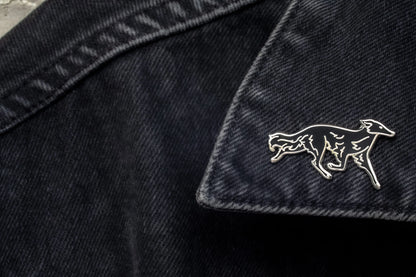 Silken Windhound Enamel Pin